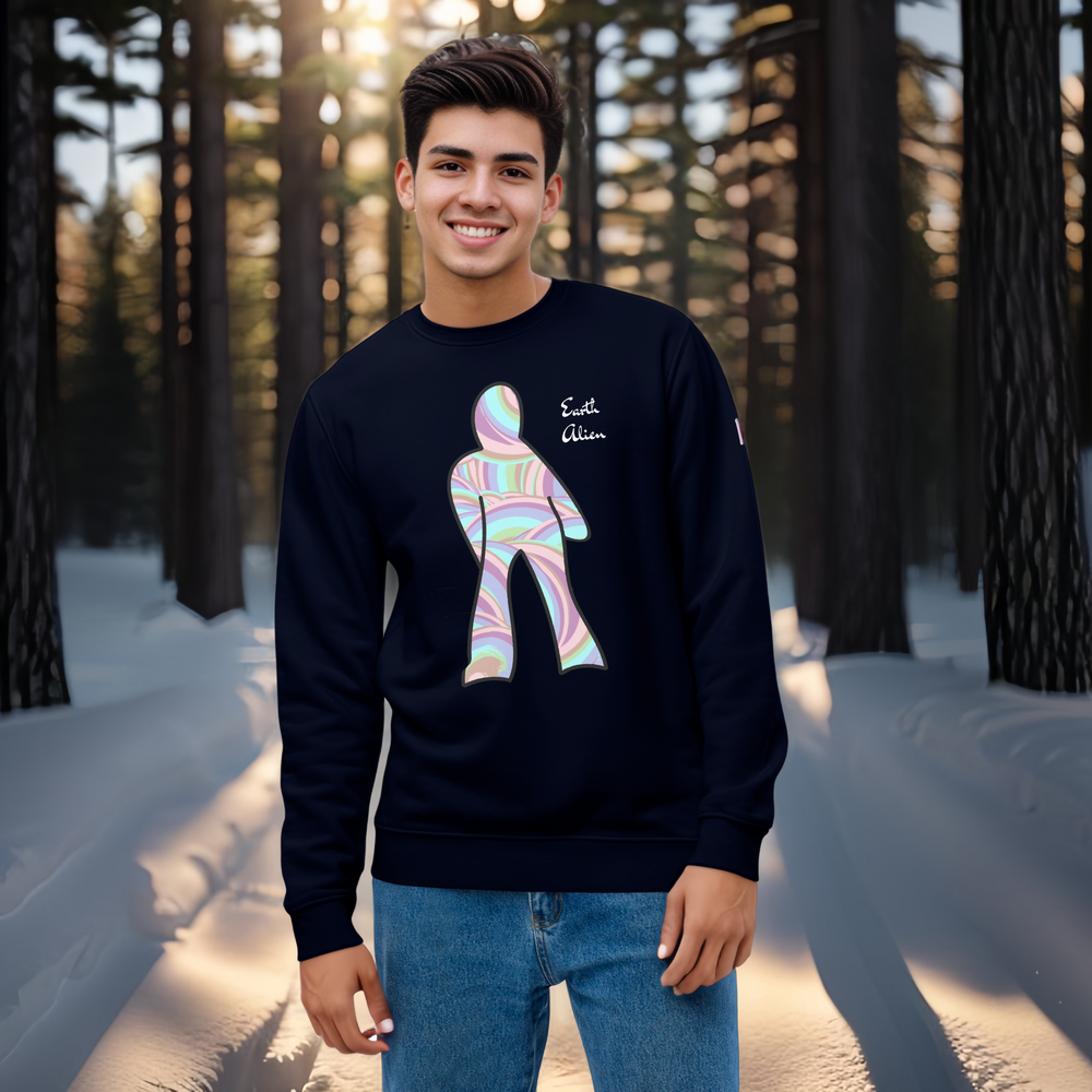 Unisex eco Alien pyschedelic sweatshirt