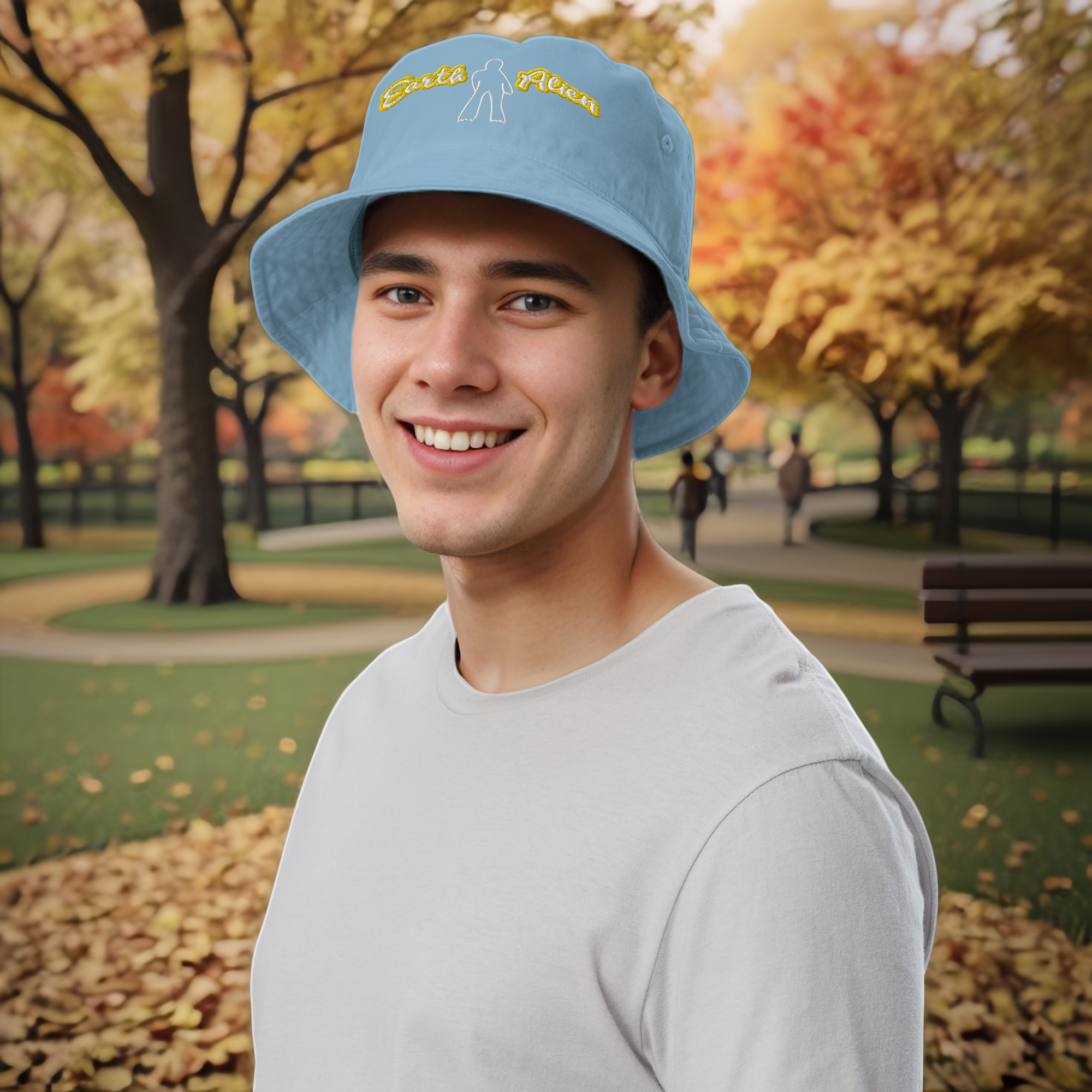 Organic bucket Alien Wings hat