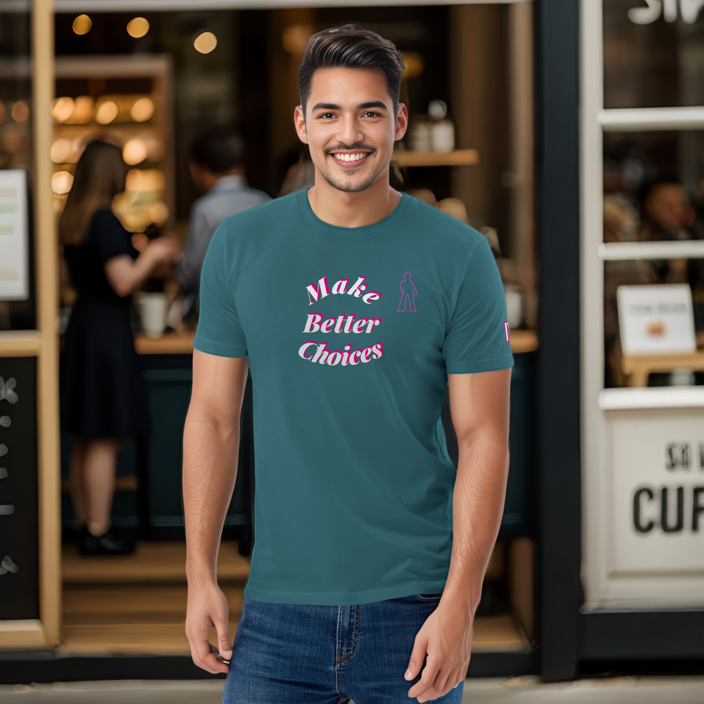 Unisex organic cotton Make better choices t-shirt