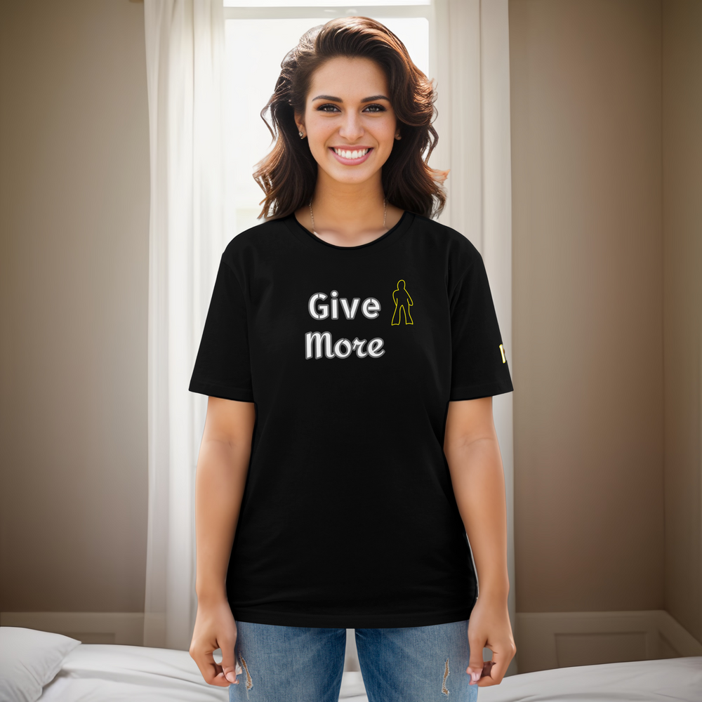 Unisex organic cotton Give More t-shirt