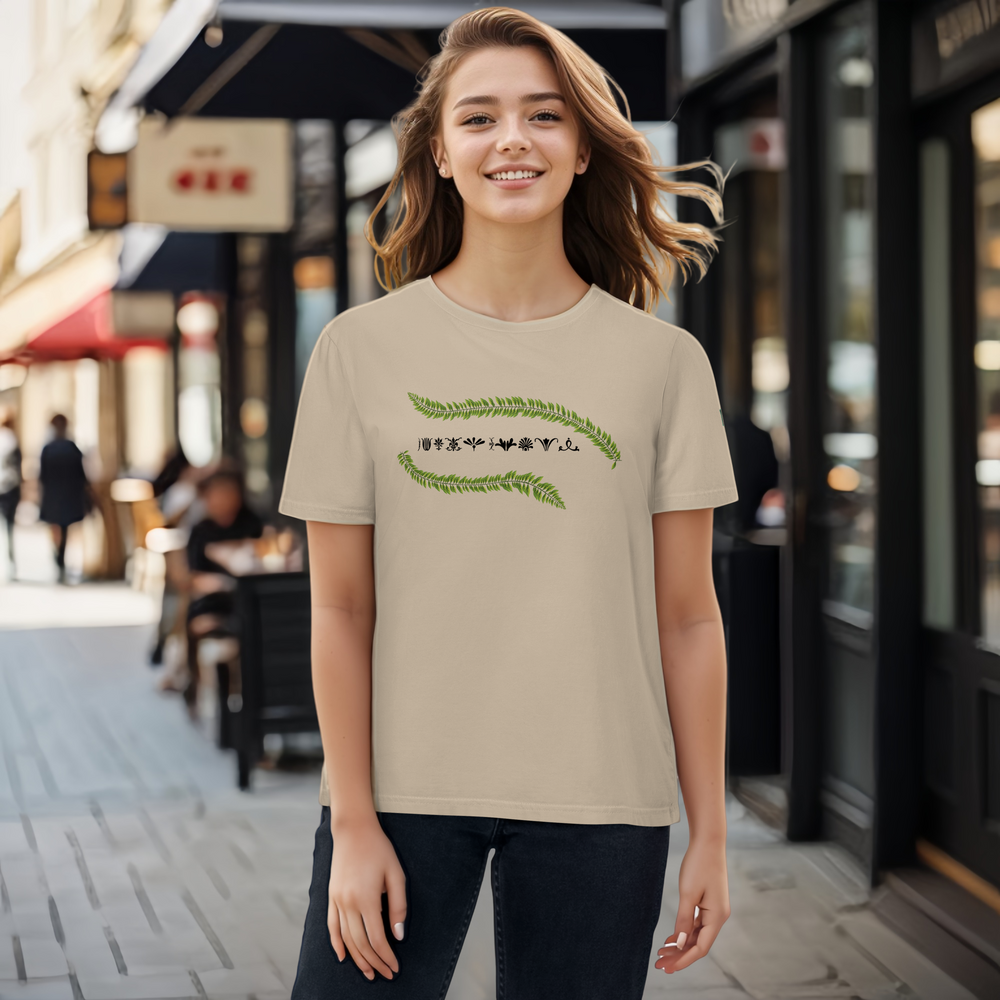 Unisex organic cotton Alien Leaf t-shirt