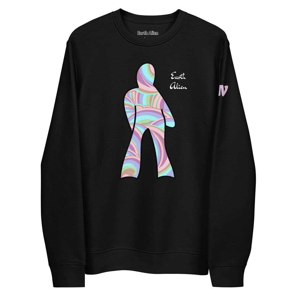 Unisex eco Alien pyschedelic sweatshirt