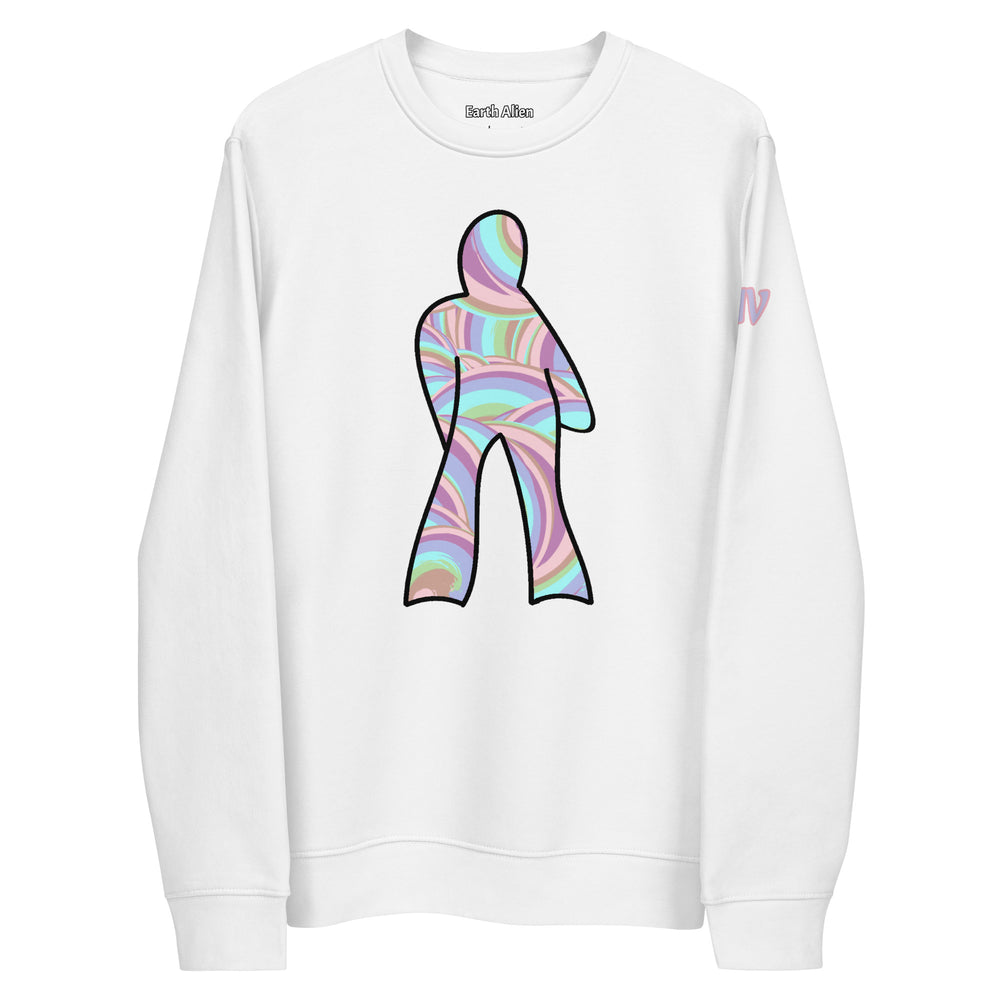 Unisex eco Alien pyschedelic sweatshirt