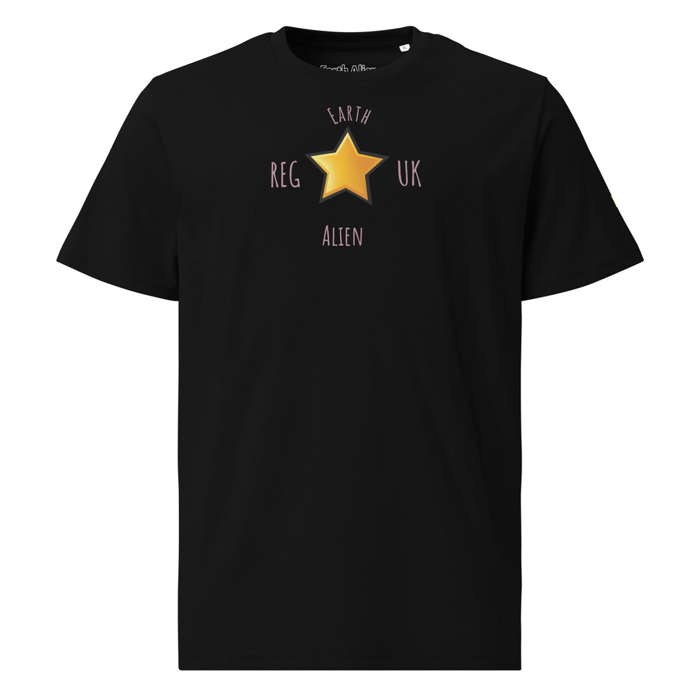 Unisex organic cotton Alien Star t-shirt