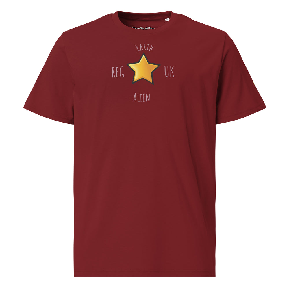 Unisex organic cotton Alien Star t-shirt