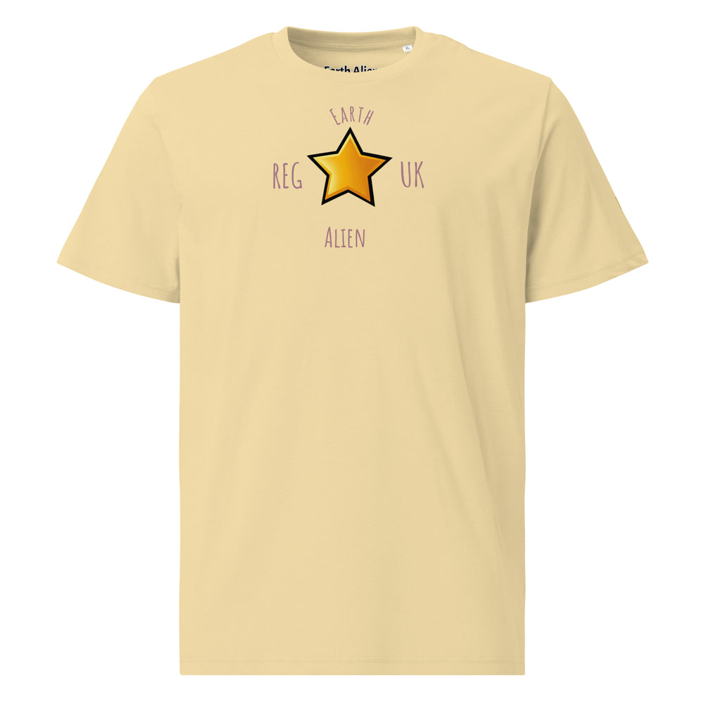 Unisex organic cotton Alien Star t-shirt