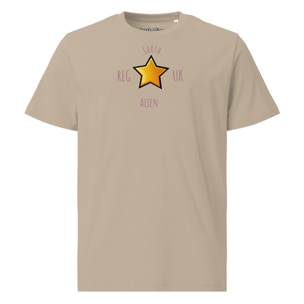 Unisex organic cotton Alien Star t-shirt