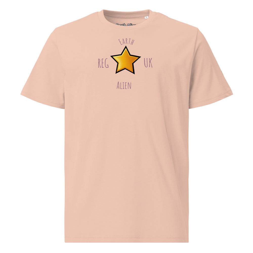 Unisex organic cotton Alien Star t-shirt