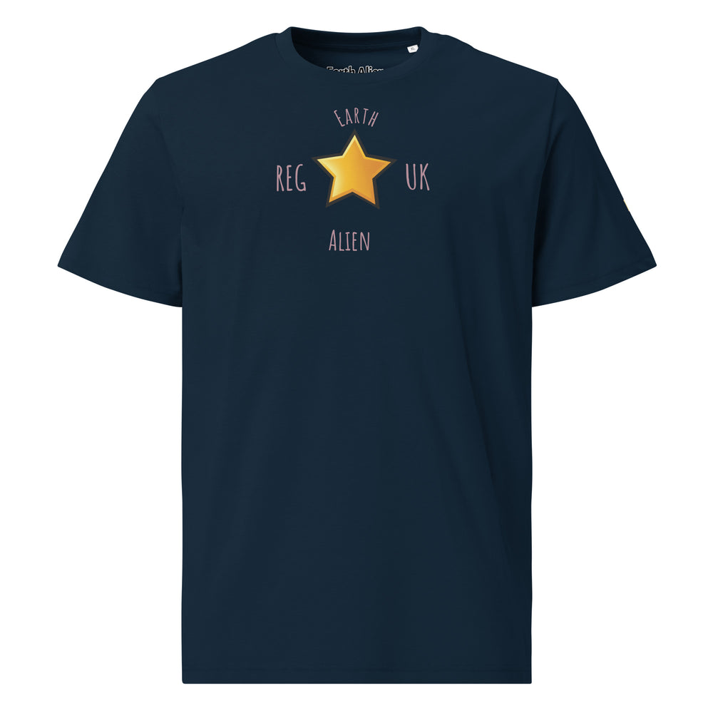 Unisex organic cotton Alien Star t-shirt