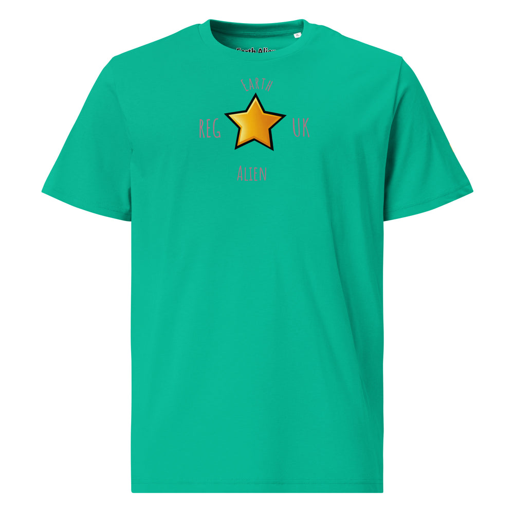 Unisex organic cotton Alien Star t-shirt