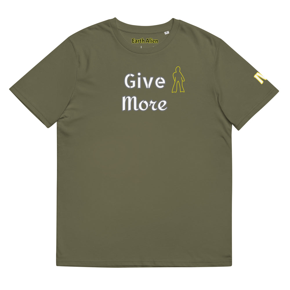 Unisex organic cotton Give More t-shirt