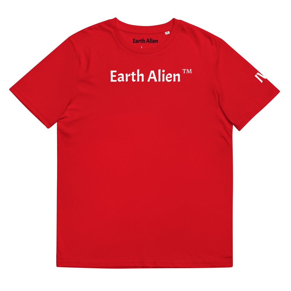 Unisex organic cotton Earth Alien TM t-shirt