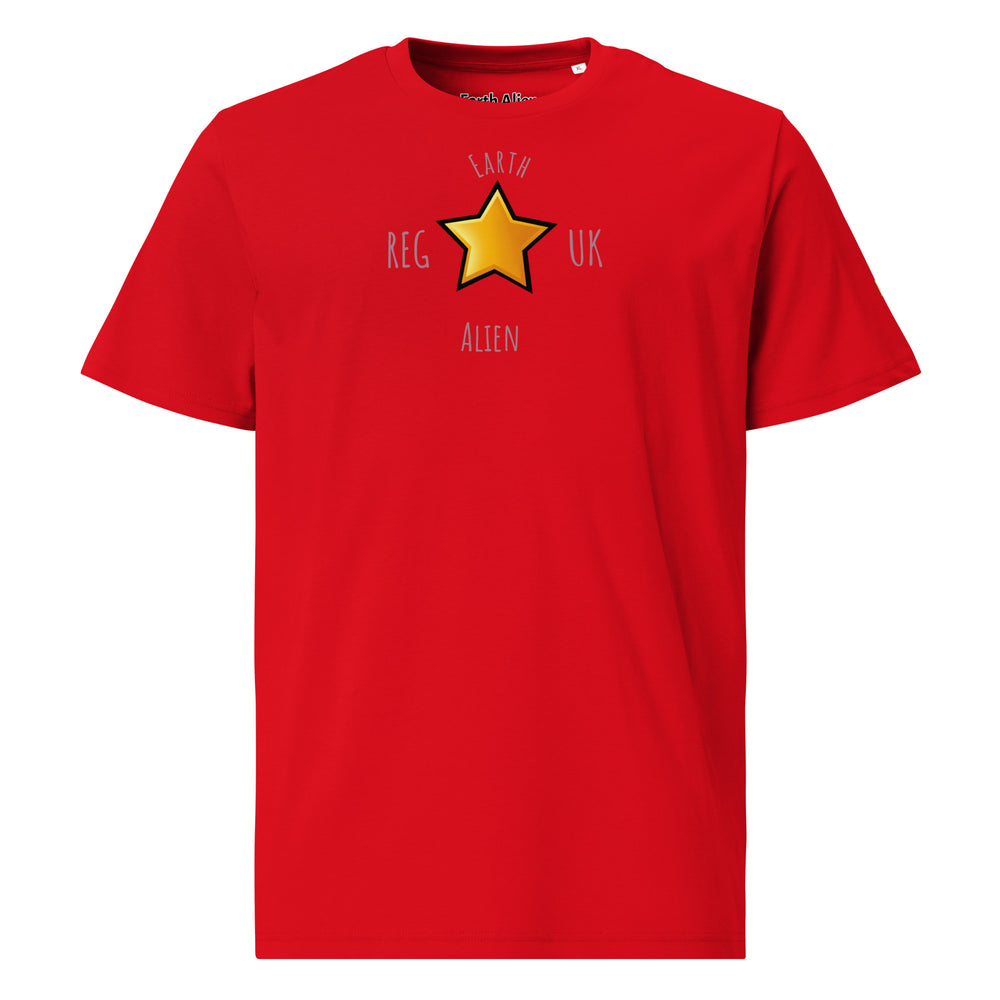 Unisex organic cotton Alien Star t-shirt