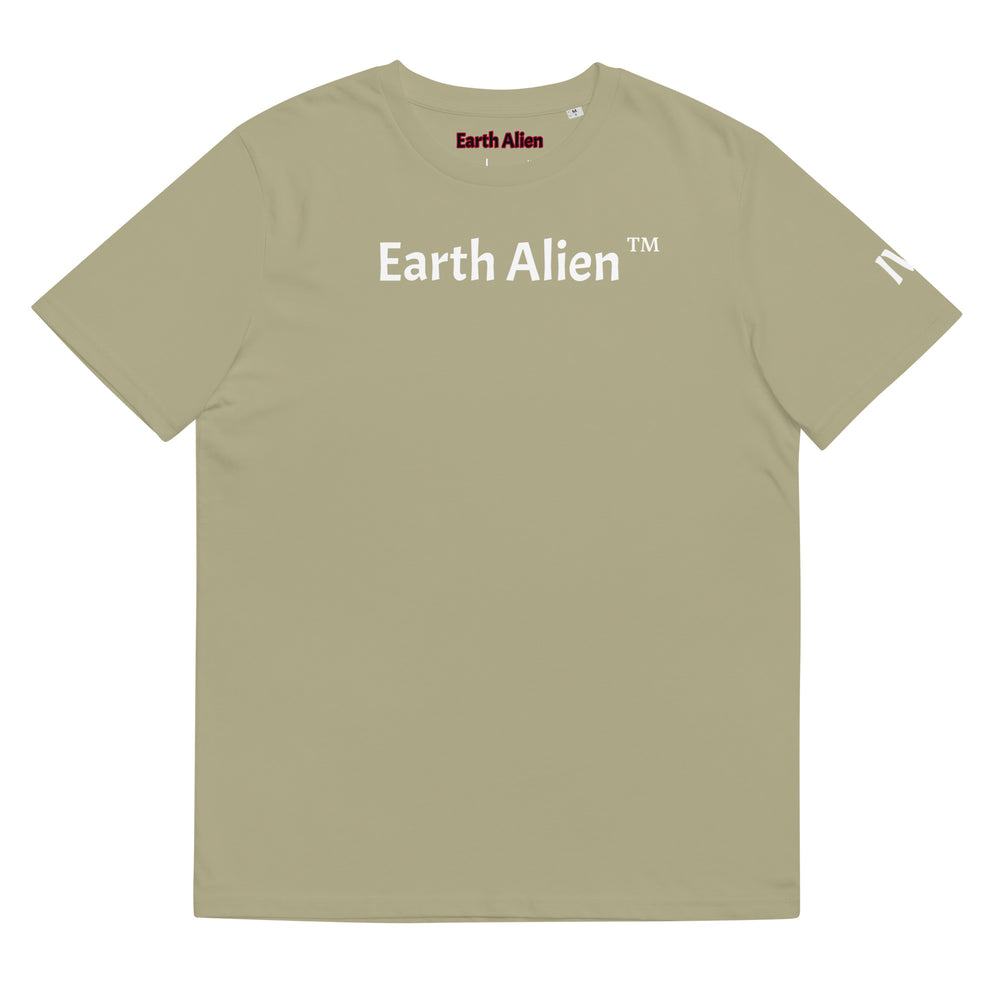 Unisex organic cotton Earth Alien TM t-shirt