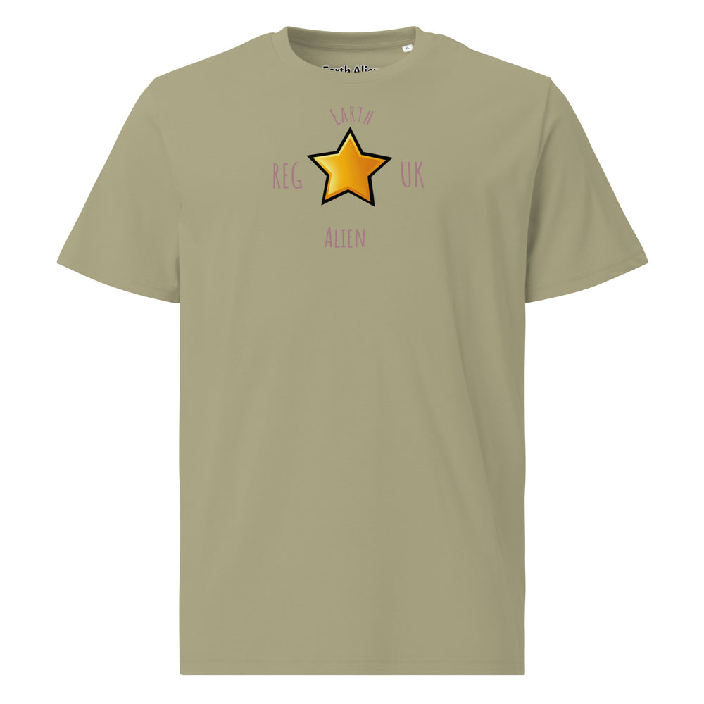 Unisex organic cotton Alien Star t-shirt