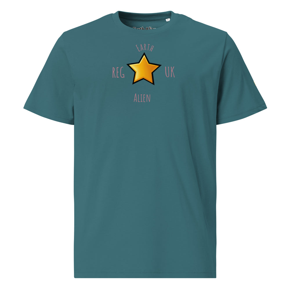 Unisex organic cotton Alien Star t-shirt