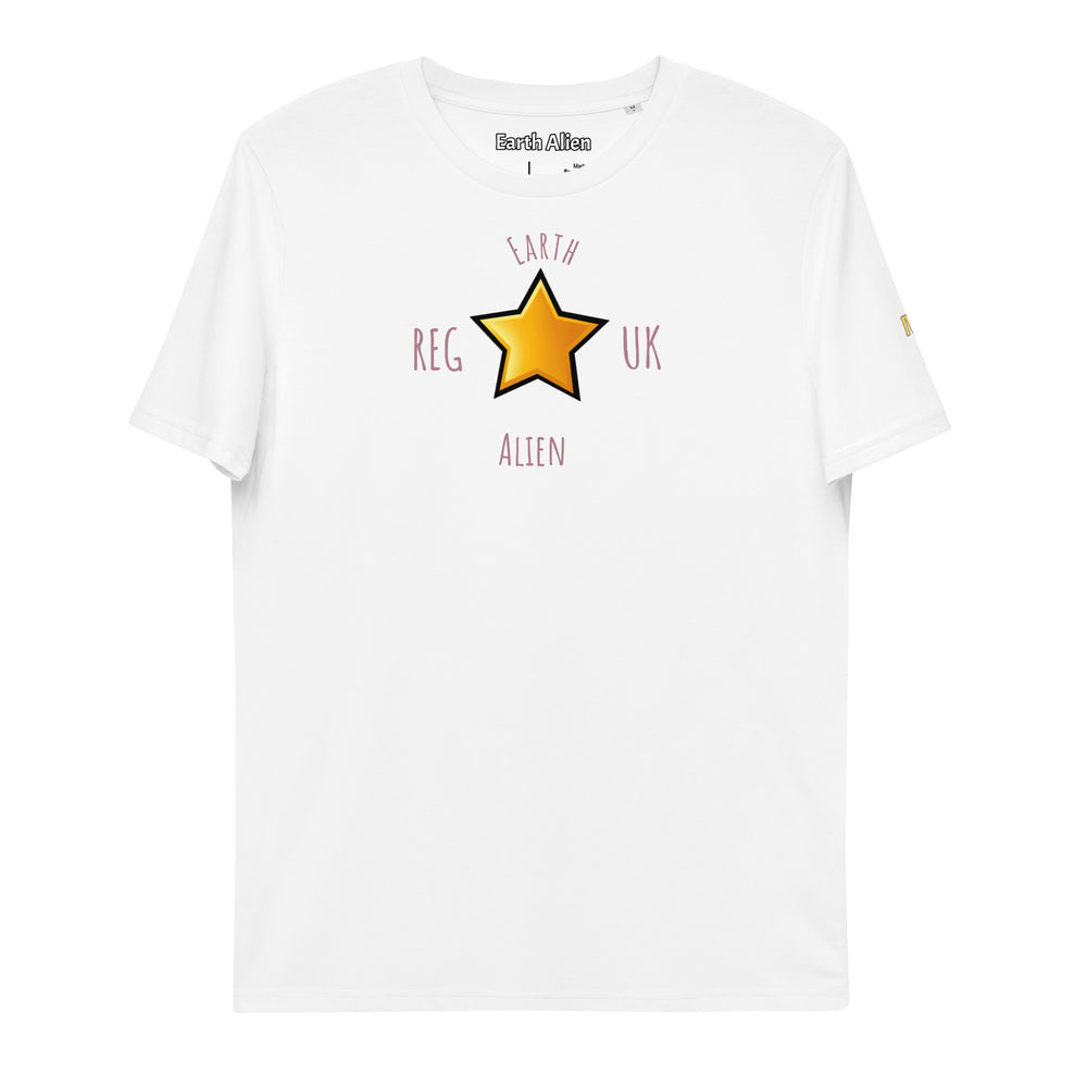 Unisex organic cotton Alien Star t-shirt