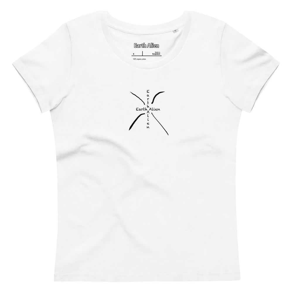 Women's fitted Alien Tribe eco tee